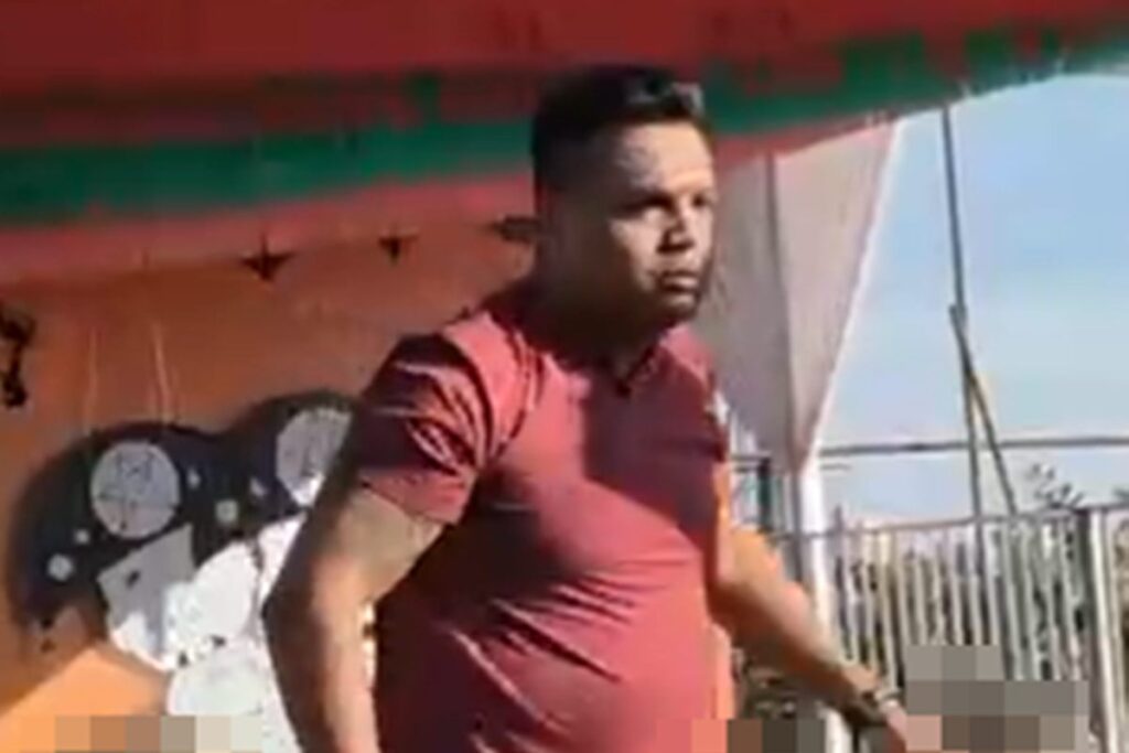 homem que agrediu crianca