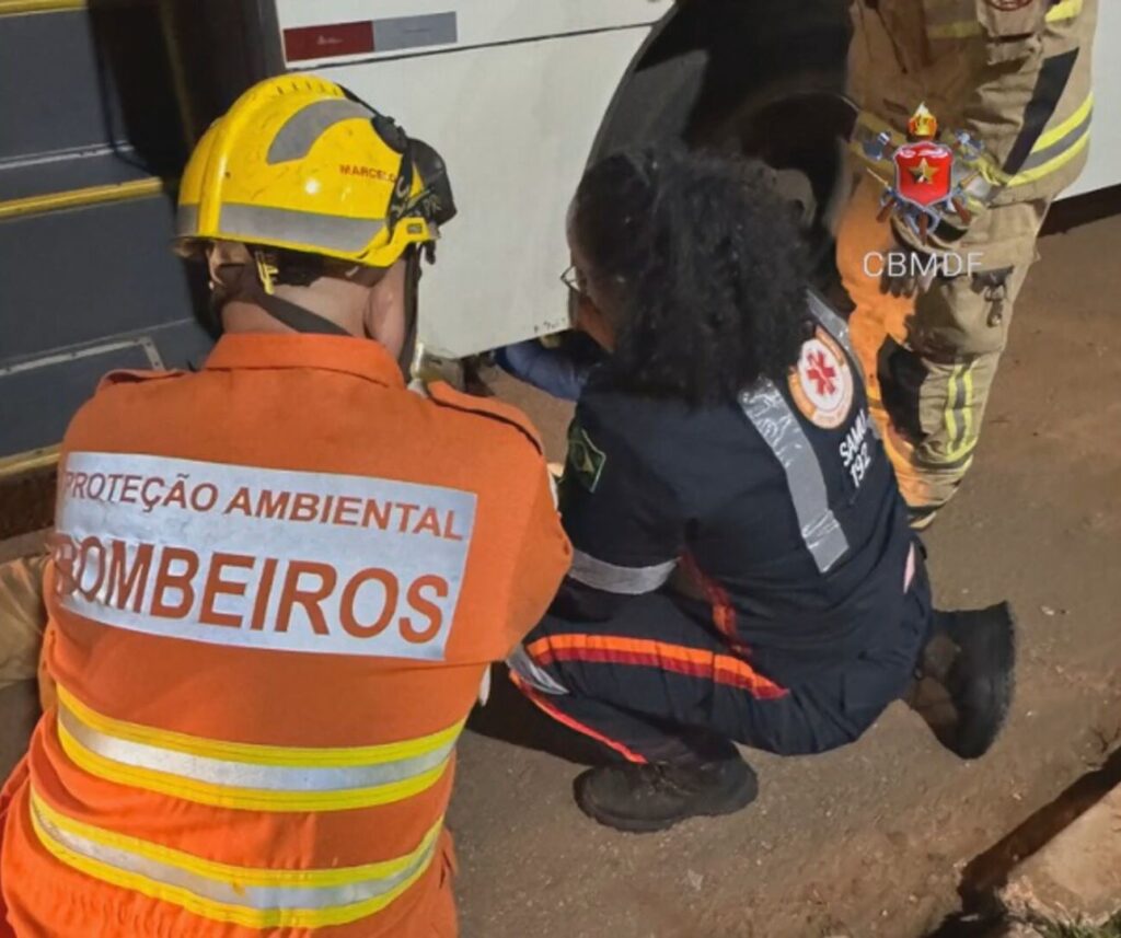 Tragédia no DF: Mulher é fatalmente atropelada em garagem de ônibus