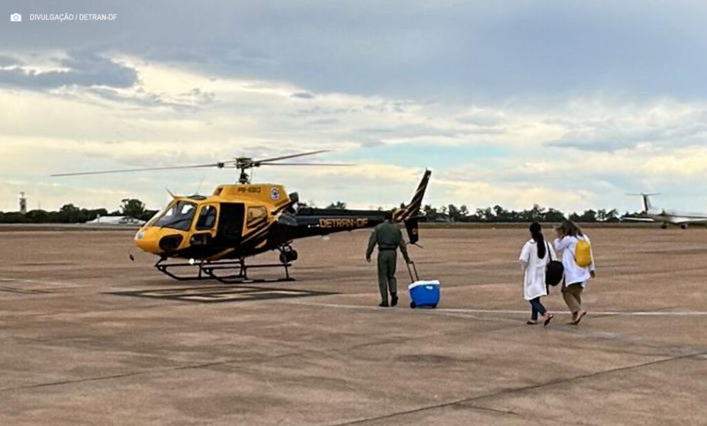 Transporte Aéreo de Coração para Transplante é Realizado pelo Detran-DF em Brasília