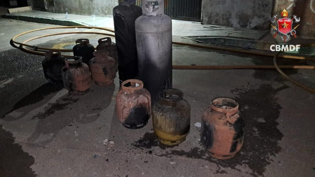 Explosão de Botijões de Gás em Brasília Deixa Quatro Feridos