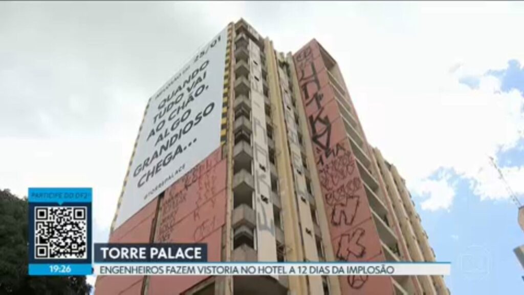 Implosão do Hotel Torre Palace: 165 kg de explosivos programados para um evento histórico em Brasíli