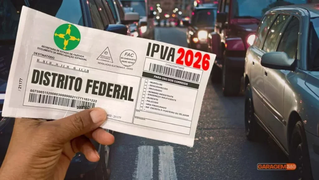 IPVA 2026 no DF: Pagamento da 2ª Parcela Começa Nesta Segunda-Feira