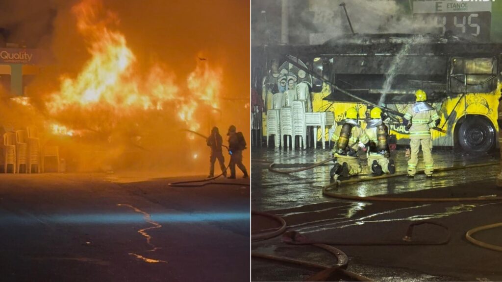 Incêndio em Food Truck em Ceilândia Deixa Uma Pessoa Ferida