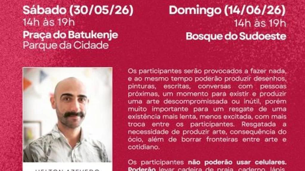 Projeto Arte Pela Inquietude oferece oficinas gratuitas de arte no Distrito Federal em 2024 Projeto Arte Pela Inquietude oferece oficinas gratuitas de arte no Distrito Federal em 2024